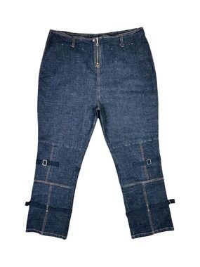 Vintage Y2K Urban Culture For Her Denim Dark Wash Jeans - Size 24